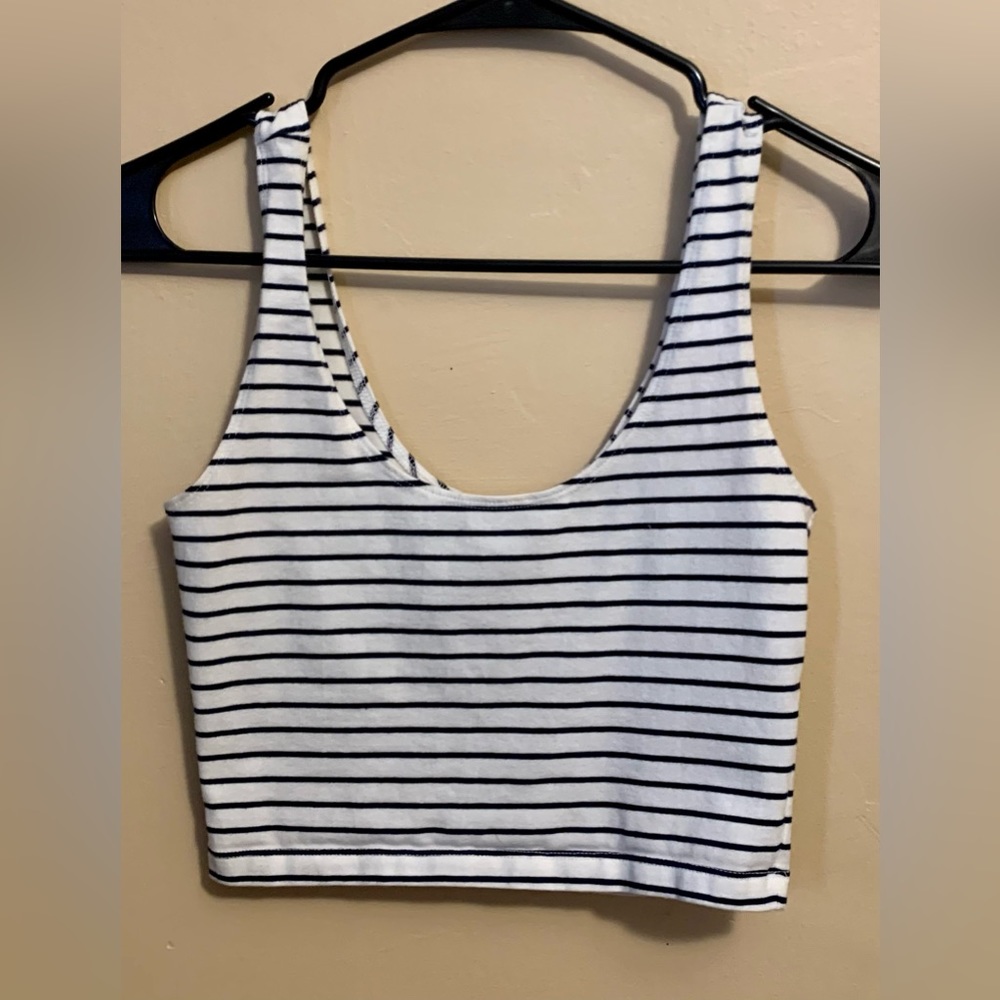 Strip Crop Top - Forever21 - Small